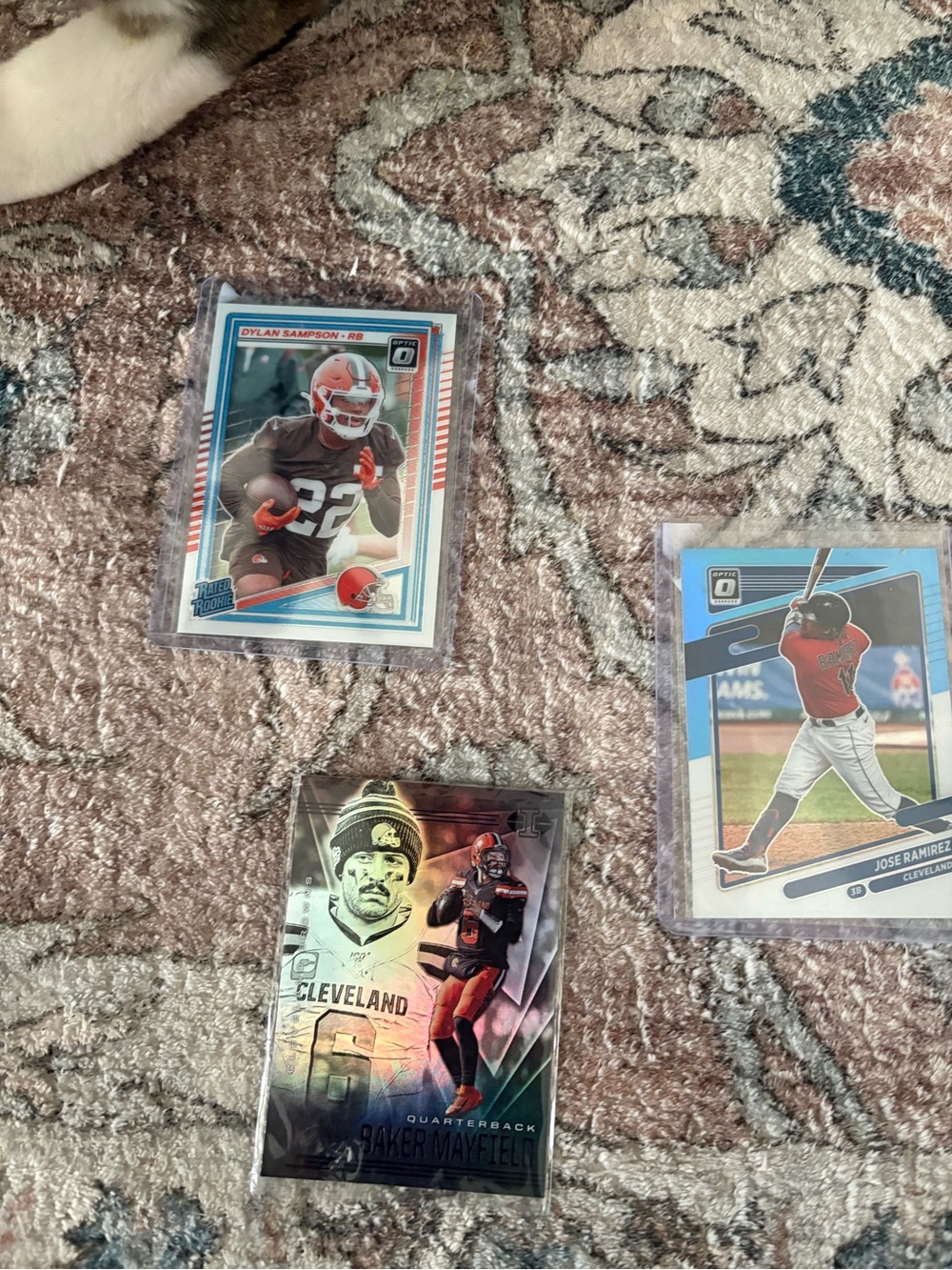 Cleveland Browns Card Lot Baker Mayfield Jose Ramirez Dylan Sampson